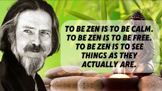 Alan Watts  Zen Buddhism BLACK BACKGROUND NO MUSIC [upl. by Eillat719]