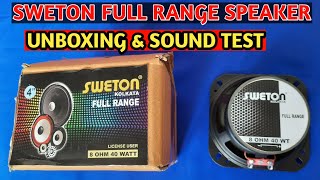 Sweton Full Range Speaker  Sweton 4 ohms 40 watt Full Range Spesker  Best Full Range Speaker [upl. by Libre]