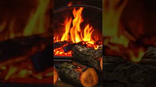 🔴Sleep with Relaxing Fireplace Burning Sound Cozy Winter Room Ambience for Sleep shorts shortvideo [upl. by Essirehc]