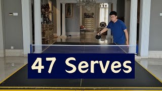 The ULTIMATE Serve Compilation 47 Table Tennis Serves [upl. by Dragde]