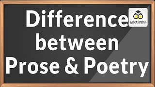 Difference between Prose and Poetry [upl. by Atiluj]