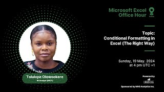 Excel Office Hour 174 Conditional Formatting in Excel The Right Way [upl. by Trinetta]