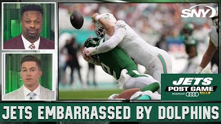 Bart Scott Connor Rogers and crew react to the Jets being embarrassed by the Dolphins 300  SNY [upl. by Lorie]