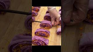 How to make dessert taro pasta chinesefood steamed rolls breakfast [upl. by Laius]