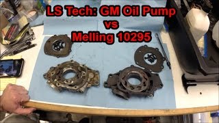 LS Tech GM Oil Pump vs Melling 10295 [upl. by Whiffen459]