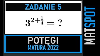 Potęgi wymierne  zadanie maturalne [upl. by Norrie]