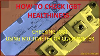 HOW TO CHECK IGBT HEALTHINESS  USING MULTIMETER OR CLAMPMETER  IGBT TESTING  TAMIL [upl. by Daryl849]