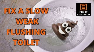 How To Fix A Slow Flushing Toilet [upl. by Airyt542]