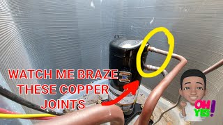 BRAZING COPPER  ACETYLENE  OXYACETYLENE [upl. by Floeter]