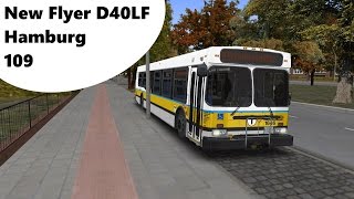 OMSI 2  Hamburg  Route 109  New Flyer D40LF [upl. by Ynnej]