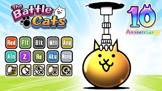 Battle Cats  Gacha Cat  Limited Anniversary Cat 97 Review [upl. by Bekah]