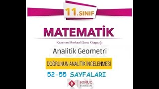 Sonuç Yayınları 11Sınıf Matematik Kitabı Analitik Geometri 5255 Sayfaları [upl. by Netti]