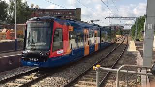 Citylink Stagecoach Sheffield TramTrain 399202 At Rotherham Central From Rotherham Parkgate To She [upl. by Sitoel809]