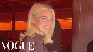 Kendall Jenner Goes Blonde at Bottega Veneta [upl. by Kinimod91]