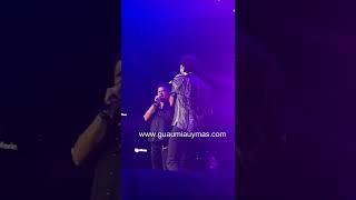 Sebastián Yatra y Carlos Vives cantando quotRobarte un Besoquot en Miami [upl. by Azer]