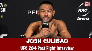 Josh Culibao Reacts to nut hit weigh in scuffle amp sub win over Melsik Baghdasaryan at UFC 284 [upl. by Trainer]