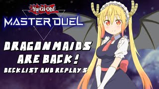 BEST Dragonmaid Deck Profile amp Replays YuGiOh Master Duel [upl. by Zobe253]