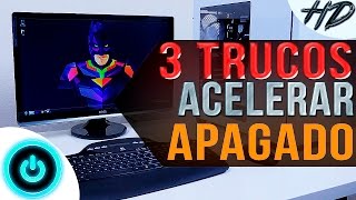 Cómo acelerar el apagado de la PC SIN PROGRAMAS  NUEVOS MÉTODOS  Windows XP 7 Vista 8 81 y 10 [upl. by Adohr251]