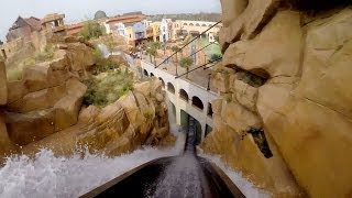 Chiapas POV Awesome Themed Log Flume Water Roller Coaster Phantasialand Germany [upl. by Guimar385]