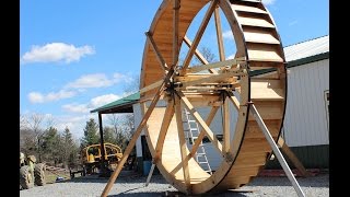 The Creation of One of the Largest Wooden Waterwheels in the USA [upl. by Aicire]