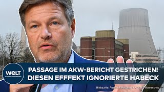 LÜCKE IM AKWBERICHT Passage gestrichen Diesen positiven Effekt der Atomkraft ignorierte Habeck [upl. by Aelem]