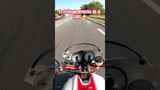 Le freinage de la S4RS 😳 ducati ducatimonster [upl. by Brendin48]