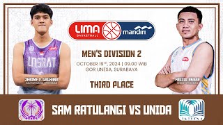 SAM RATULANGI vs UNIDA  3rd place Mens Division 2  Surabaya [upl. by Rubina]