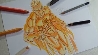 DIBUJO DE LA ANTORCHA HUMANA DRAWING HUMAN TORCH [upl. by Margret]