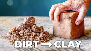 How To Make Clay At Home Its Just Dirt [upl. by Remoh]