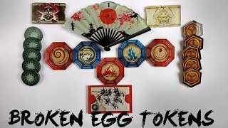 Broken Egg Tokens for the Legend of the Five Rings L5R Living Card Game lCG Imperial Chronicle [upl. by Yer639]