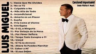 Luis Miguel  Mejores Canciones II MIX ROMANTICOS💕 [upl. by Nosremaj15]