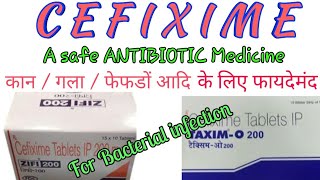 Cefixime tablets ip 200 mg used for  Zifi 200 tablet used for hindi [upl. by Maitland204]