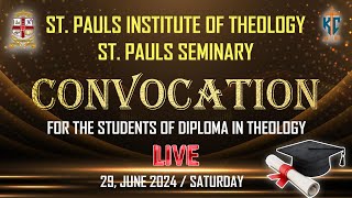 🔴LIVE  First Convocation Event at St PAULS  Online Diploma in Theology June 29 2024 KC Trichy [upl. by Bashee465]