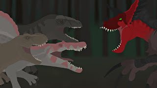 T Rex vs Spinosaurus Baryonyx Carnotaurus Allosaurus Carcha Ceratosaurus  Dinosaurs Fighting [upl. by Ayoj]