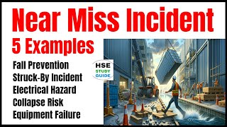 Near Miss Incident  5 Examples of Near Miss Incident hsestudyguide [upl. by Arymas]