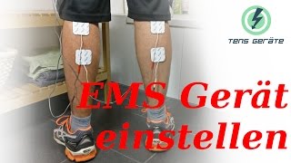 Die richtigen Einstellungen für das Ausdauertraining mit einem EMS Gerät [upl. by Temhem577]