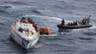 Dramatic rescue while I was sailing across the Atlantic Feb 2017 [upl. by Ardnazil49]