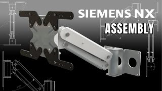 Siemens NX Assembly Suporte Articulado TV ArmSystem siemensnx mechanicaldesign engineering [upl. by Quillon]