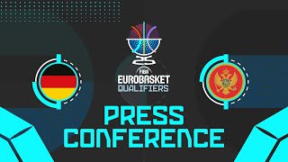 Germany v Montenegro  Press Conference  FIBA EuroBasket 2025 Qualifiers [upl. by Niwri]