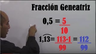 Fracción Generatriz Explicación Completa Decimal limitado periódico puro y periódico mixto [upl. by Aisha558]