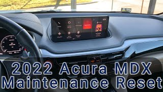 2022 Acura MDX Maintenance Reminders and Service Reset [upl. by Sisto]