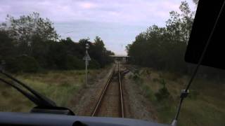 Train CAB Ride Skagen S  Skagen in HDmp4 [upl. by Gerrald]