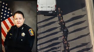 Procession held for Harris County Pct 5 deputy constable killed in fiery Katy Freeway crash [upl. by Stern483]