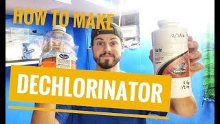 How To Make Dechlorinator [upl. by Ecahc]