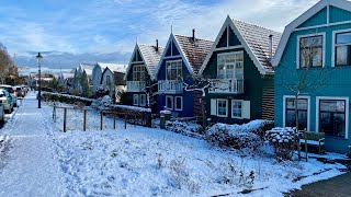 ❄️Snow Fairy Tale in the Netherlands 4K Amsterdam Area Weesp Winter Walk 2024 [upl. by Attenor332]