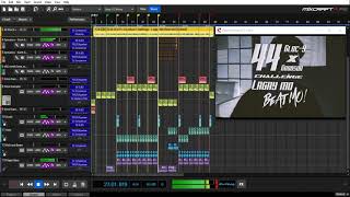 LAGAY MO BEAT MO  44 Gloc9 x Goodson Challenge with visual from Mixcraft 9 PS  Prod by PRJCTRX [upl. by Ahsika]