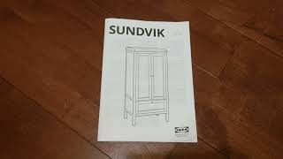 Ikea Wardrobe Sundvik Assembly [upl. by Daloris]