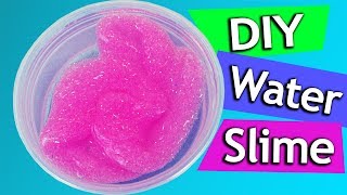 DIY Water Slime  Pinker Glitzer Schleim mit Wasser selber machen  DIY Experiment  Mega Slime [upl. by Aisaim]