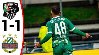 Wolfsberger AC vs SK Rapid Wien 11 All Goals and Extended Highlights [upl. by Alemak]