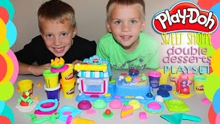 Play Doh Sweet Shoppe Double Desserts Play Time [upl. by Adnylg169]